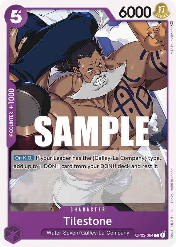 Carte Tilestone OP03-064 Common — One Piece TCG OP-03 Pillars of Strength (Bandai)