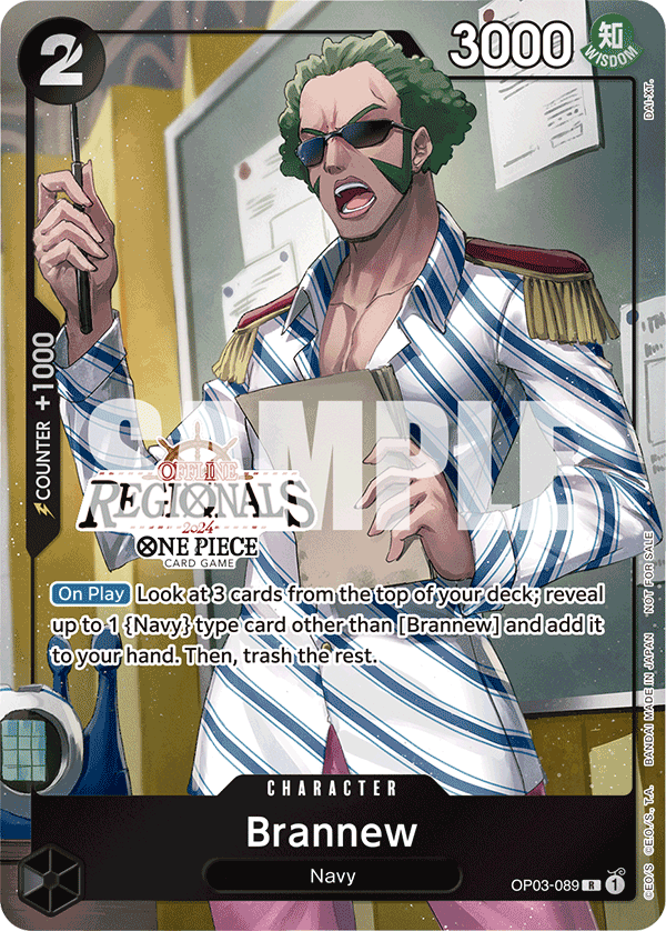 Brannew OP03-089_p1 (Rare) — V.2 Alt Art