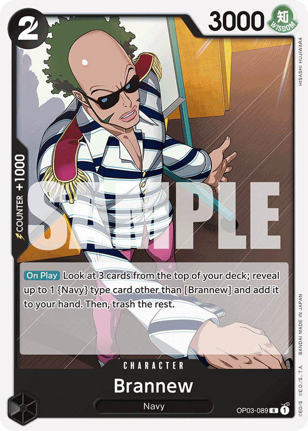 Carte Brandnew OP03-089_r1 Rare Serial — One Piece TCG ST-19 Starter Deck: Black Smoker (Bandai)
