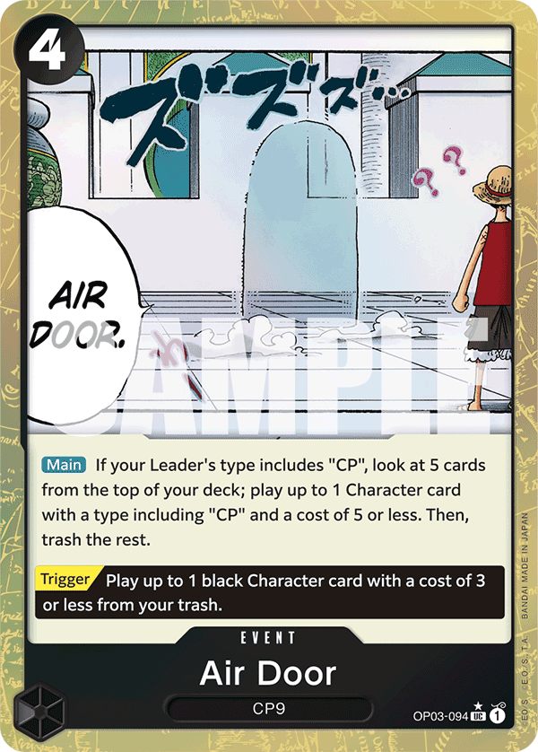 Carte Air Door OP03-094_p3 Uncommon Alt Art — One Piece TCG PRB-01 The Best (Bandai)
