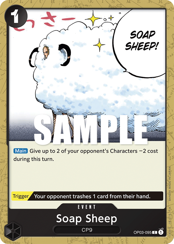 Carte Soap Sheep OP03-095 Common — One Piece TCG OP-03 Pillars of Strength (Bandai)