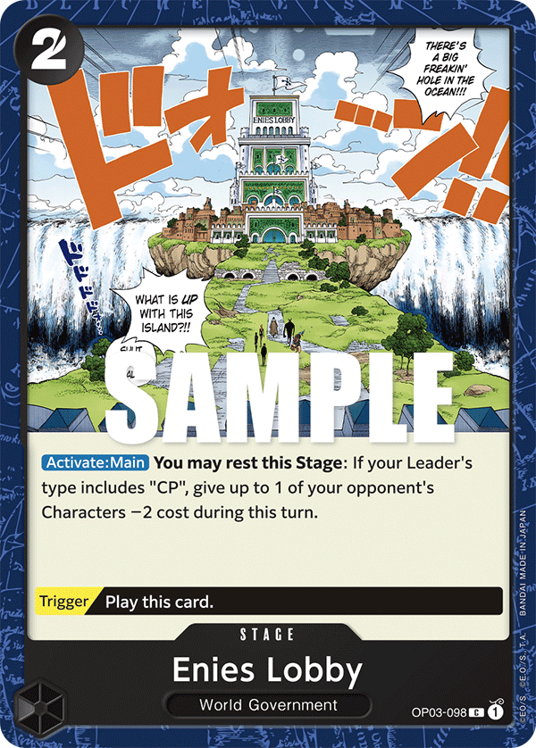 Carte Enies Lobby OP03-098 Common — One Piece TCG OP-03 Pillars of Strength (Bandai)