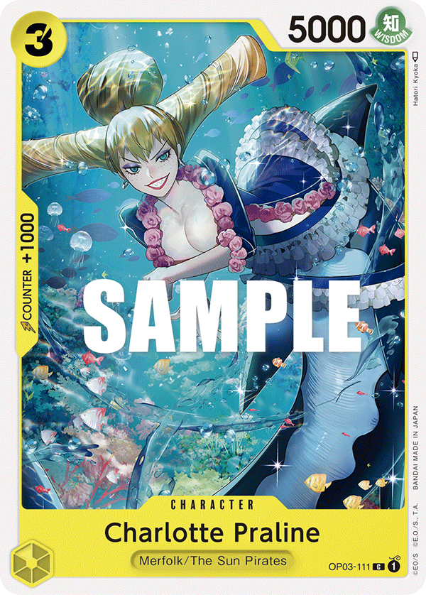 Carte Charlotte Praline OP03-111 Common — One Piece TCG OP-03 Pillars of Strength (Bandai)