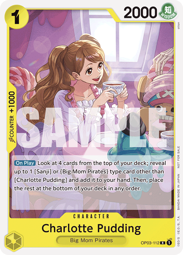 Charlotte Pudding OP03-112_p3 (Rare) — V.4 Alt Art