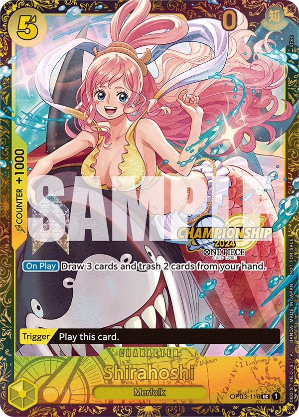 Carte Shirahoshi OP03-116_p2 Uncommon — One Piece TCG PROMO-OP-03 (Bandai)
