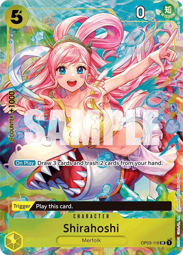 Carte Shirahoshi OP03-116_p7 Uncommon — One Piece TCG OTHER (Bandai)