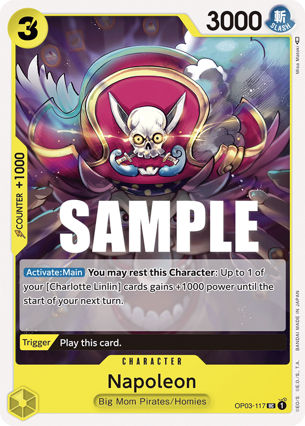 Carte Napoleon OP03-117 Uncommon — One Piece TCG OP-03 Pillars of Strength (Bandai)