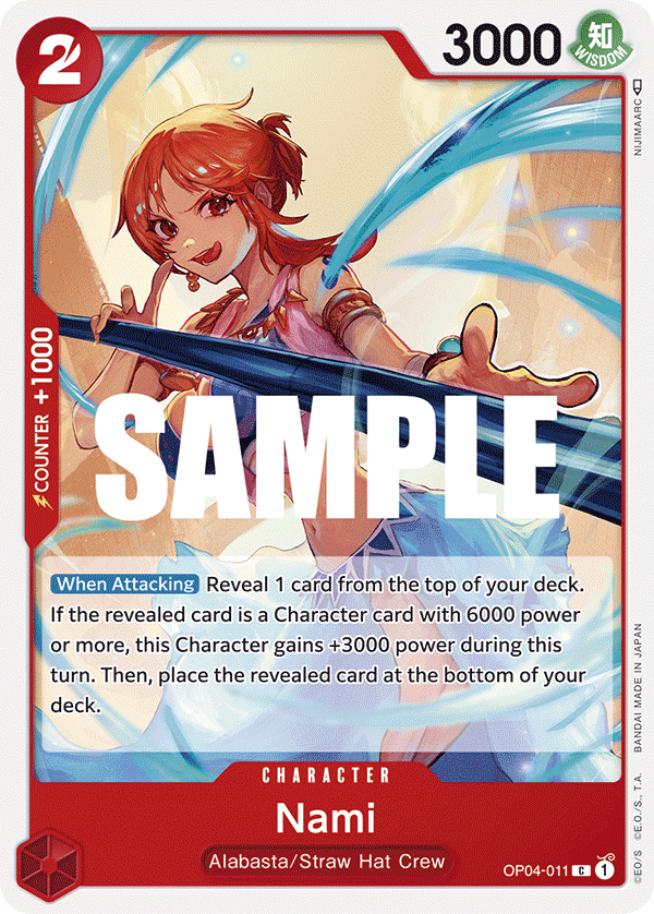 Carte Nami OP04-011 Common — One Piece TCG OP-04 Kingdoms of Intrigue (Bandai)