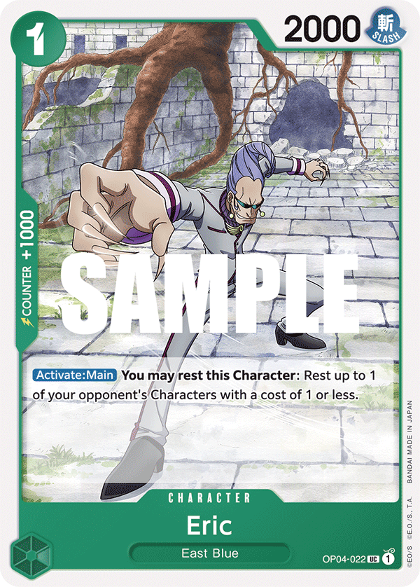 Carte Eric OP04-022 Uncommon — One Piece TCG OP-04 Kingdoms of Intrigue (Bandai)