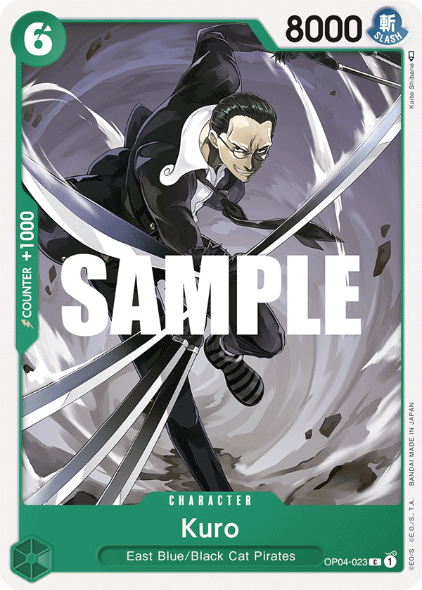Carte Kuro OP04-023 Common — One Piece TCG OP-04 Kingdoms of Intrigue (Bandai)
