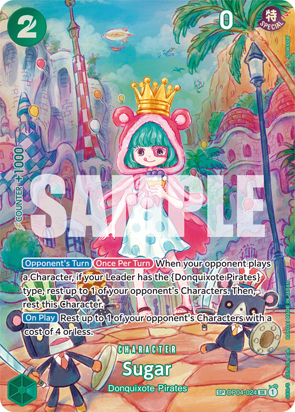 Carte Sugar OP04-024_p2 Special Alt Art — One Piece TCG OP-06 Wings of the Captain (Bandai)