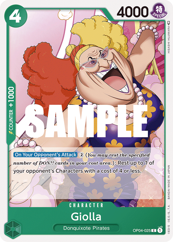 Carte Giolla OP04-025 Common — One Piece TCG OP-04 Kingdoms of Intrigue (Bandai)
