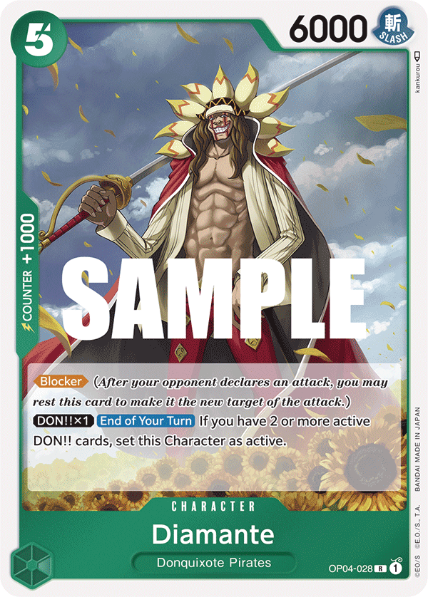 Carte Diamante OP04-028 Rare — One Piece TCG OP-04 Kingdoms of Intrigue (Bandai)