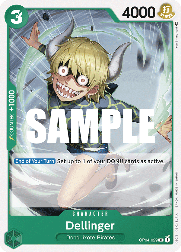 Carte Dellinger OP04-029 Common — One Piece TCG OP-04 Kingdoms of Intrigue (Bandai)