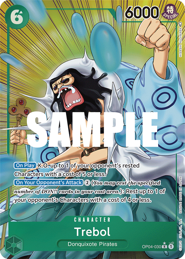 Carte Trebol OP04-030_p1 Rare Alt Art — One Piece TCG OP-04 Kingdoms of Intrigue (Bandai)