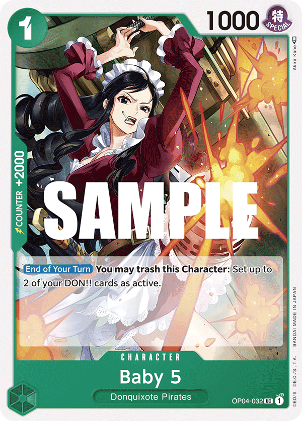 Carte Baby 5 OP04-032 Uncommon — One Piece TCG OP-04 Kingdoms of Intrigue (Bandai)