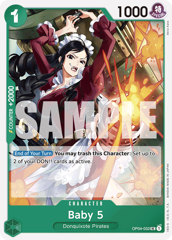 Carte Baby 5 OP04-032_p1 Uncommon Alt Art — One Piece TCG OP-04 Kingdoms of Intrigue (Bandai)