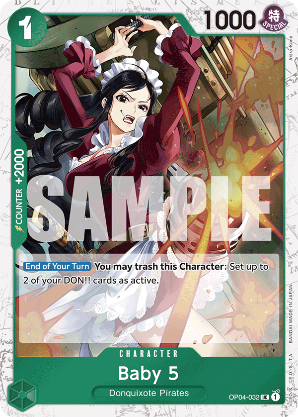 Carte Baby 5 OP04-032_p2 Uncommon Alt Art — One Piece TCG PRB-01 The Best (Bandai)