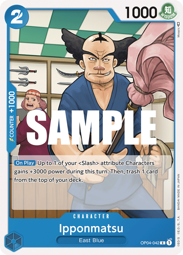 Carte Ipponmatsu OP04-042 Common — One Piece TCG OP-04 Kingdoms of Intrigue (Bandai)