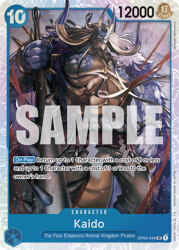 Carte Kaido OP04-044_p3 Super Rare — One Piece TCG OP-04 (Bandai)
