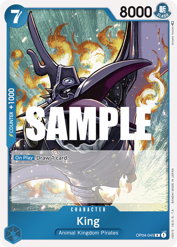 Carte King OP04-045 Rare — One Piece TCG OP-04 Kingdoms of Intrigue (Bandai)