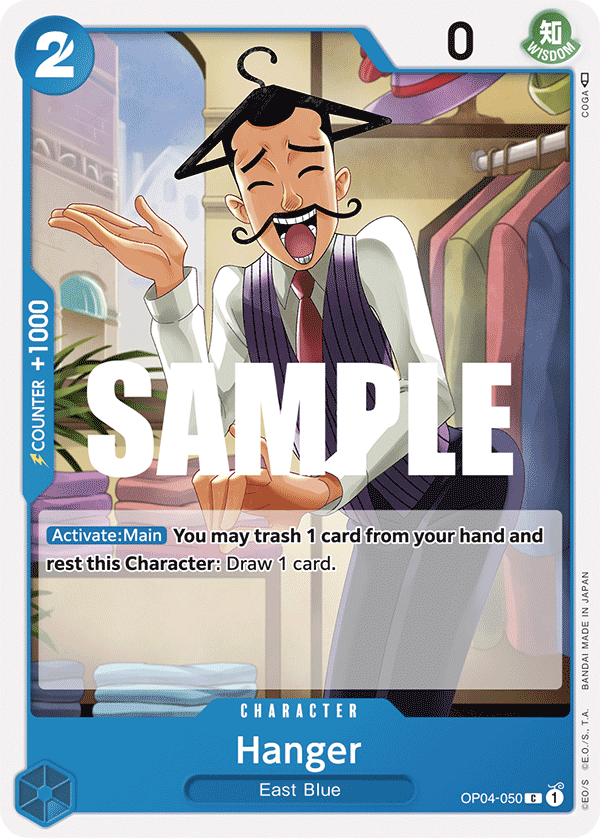 Carte Hanger OP04-050 Common — One Piece TCG OP-04 Kingdoms of Intrigue (Bandai)