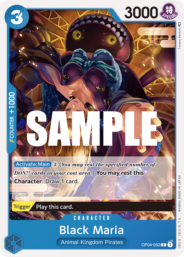 Carte Black Maria OP04-052 Common — One Piece TCG OP-04 Kingdoms of Intrigue (Bandai)