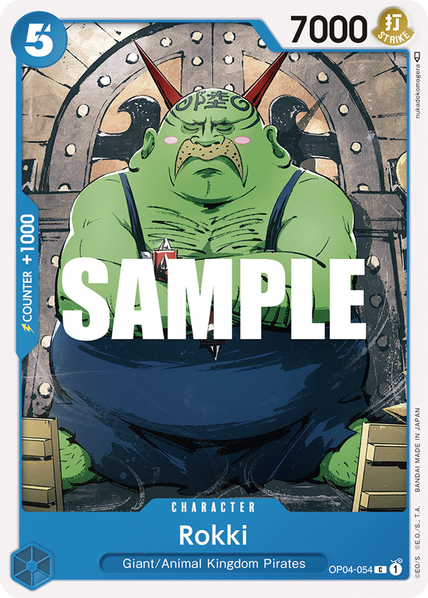 Carte Rokki OP04-054 Common — One Piece TCG OP-04 Kingdoms of Intrigue (Bandai)