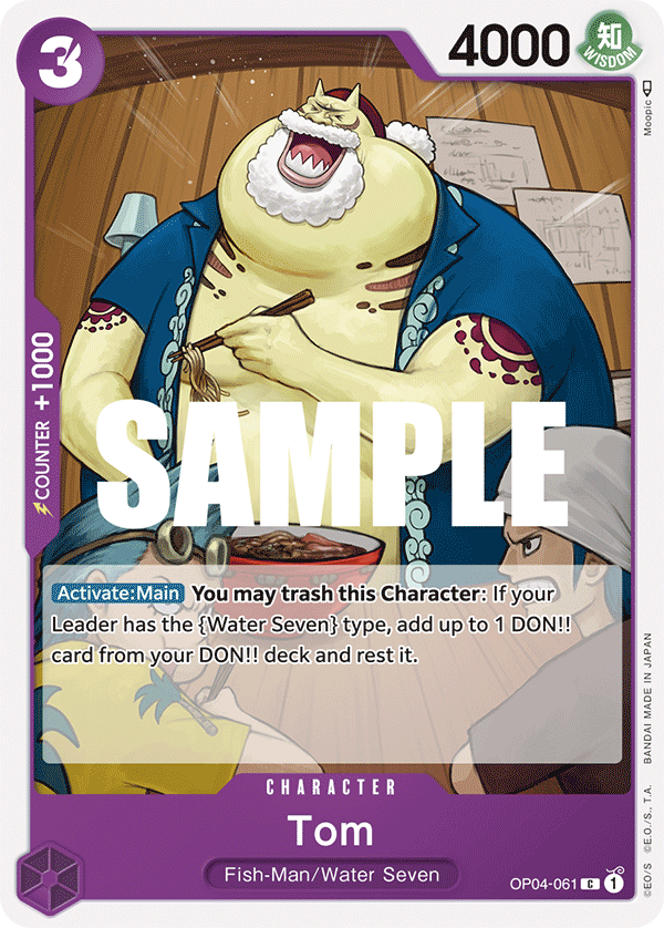 Carte Tom OP04-061 Common — One Piece TCG OP-04 Kingdoms of Intrigue (Bandai)