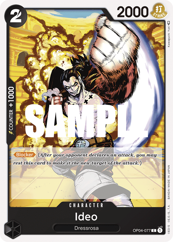 Carte Ideo OP04-077 Common — One Piece TCG OP-04 (Bandai)