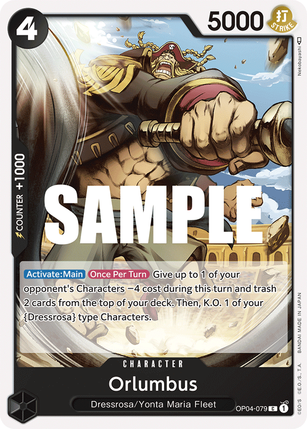 Carte Orlumbus OP04-079 Common — One Piece TCG OP-04 (Bandai)