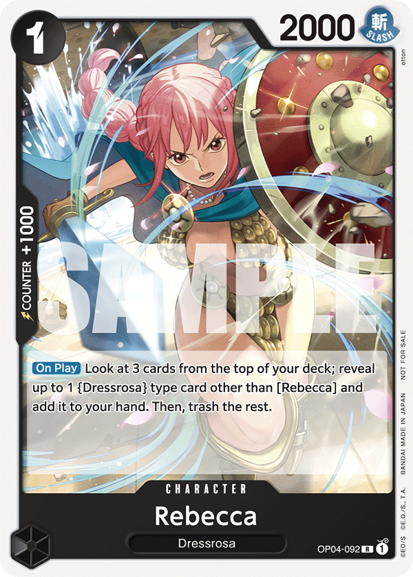 Rebecca OP04-092_p1 (Rare) — V.2 Alt Art