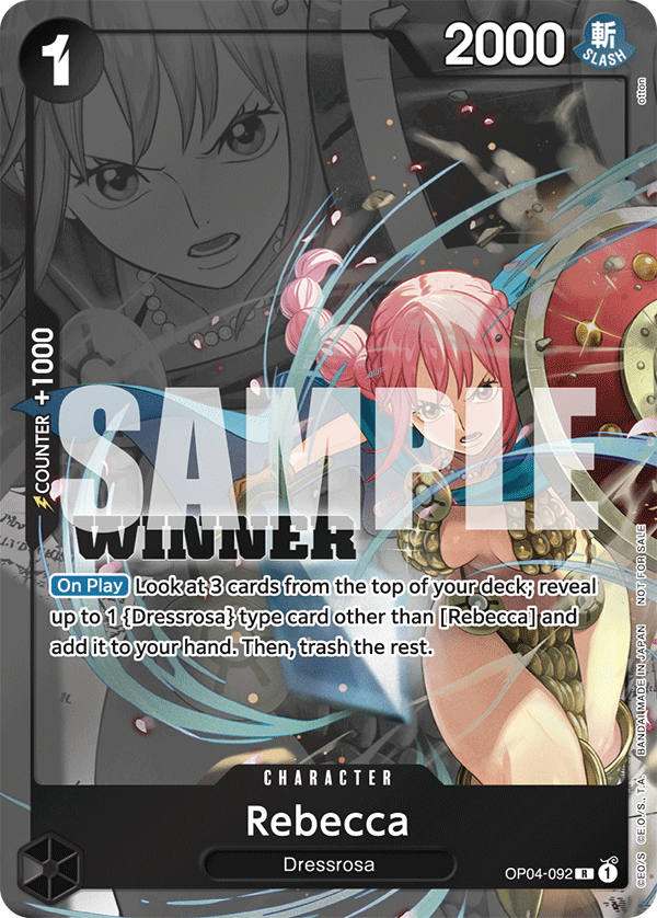 Rebecca OP04-092_p2 (Rare) — V.3 Alt Art