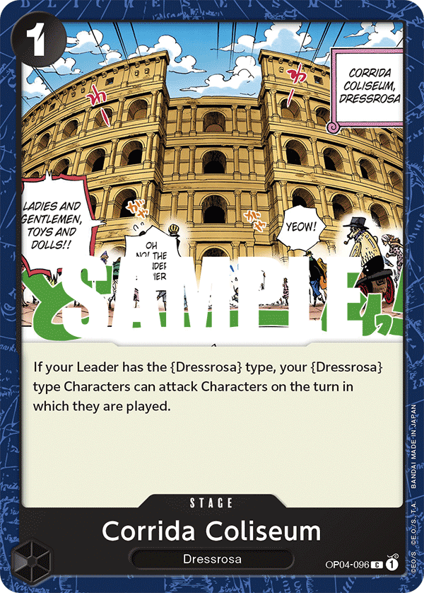 Carte Corrida Coliseum OP04-096 Common — One Piece TCG OP-04 Kingdoms of Intrigue (Bandai)