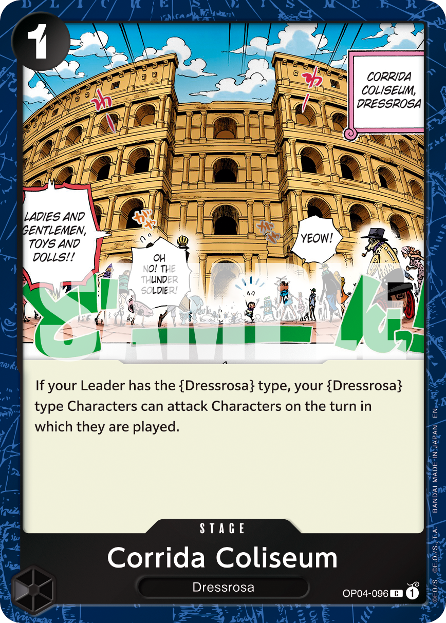 Carte Corrida Colosseum OP04-096_p1 Common Alt Art — One Piece TCG PRB-02 The Best Vol. 2 (Bandai)