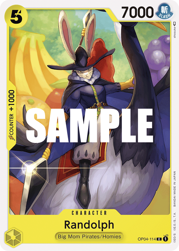Carte Randolph OP04-114 Common — One Piece TCG OP-04 Kingdoms of Intrigue (Bandai)
