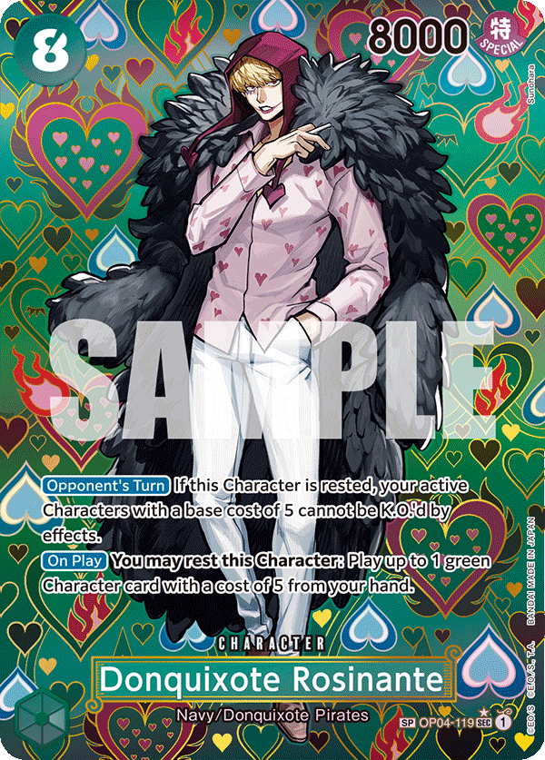 Carte Donquixote Rosinante OP04-119_p2 Special — One Piece TCG OP-09 (Bandai)