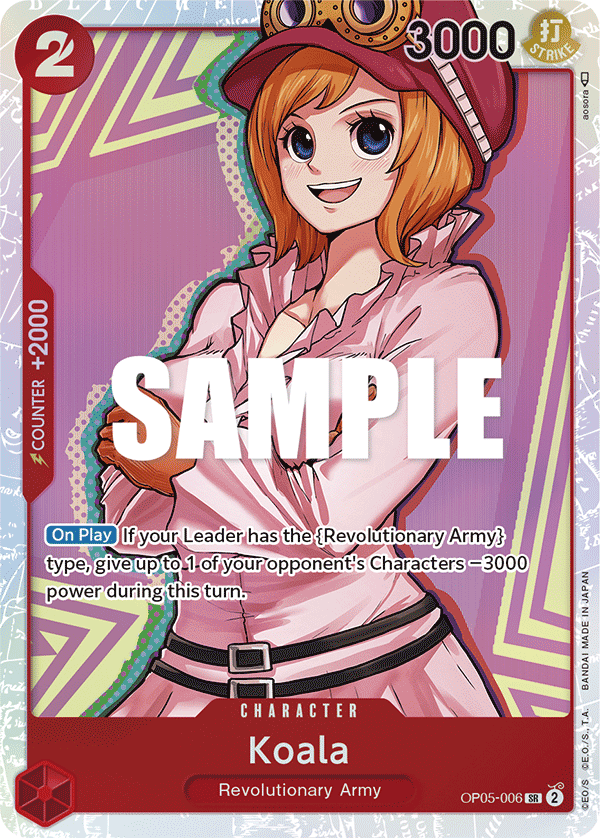 Carte Koala OP05-006 Super Rare — One Piece TCG OP-05 Awakening of the New Era (Bandai)