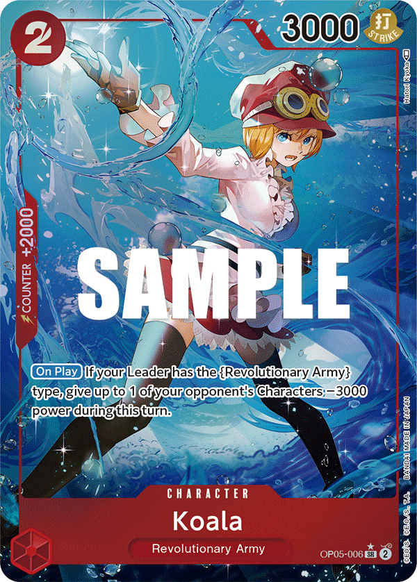 Carte Koala OP05-006_p1 Super Rare Alt Art — One Piece TCG OP-05 Awakening of the New Era (Bandai)