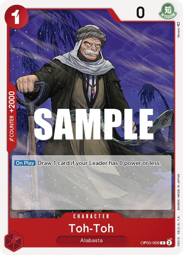 Carte Toh-Toh OP05-009 Common — One Piece TCG OP-05 Awakening of the New Era (Bandai)
