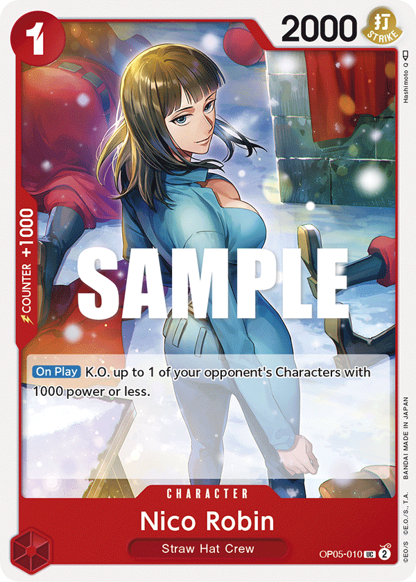 Carte Nico Robin OP05-010 Uncommon — One Piece TCG OP-05 Awakening of the New Era (Bandai)