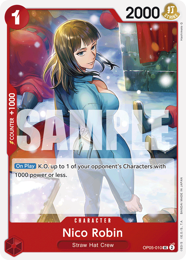 Carte Nico Robin OP05-010_p1 Uncommon — One Piece TCG OP-05 (Bandai)