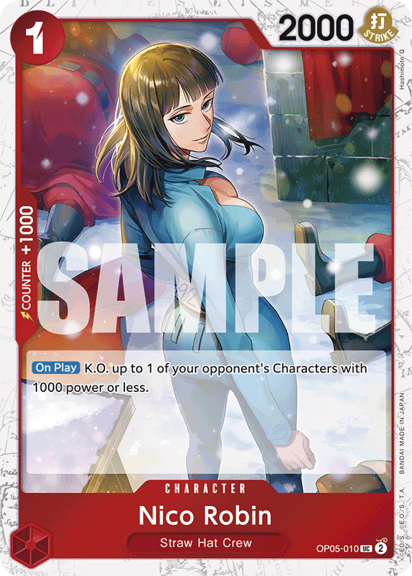 Carte Nico Robin OP05-010_p2 Uncommon Alt Art — One Piece TCG PRB-01 The Best (Bandai)