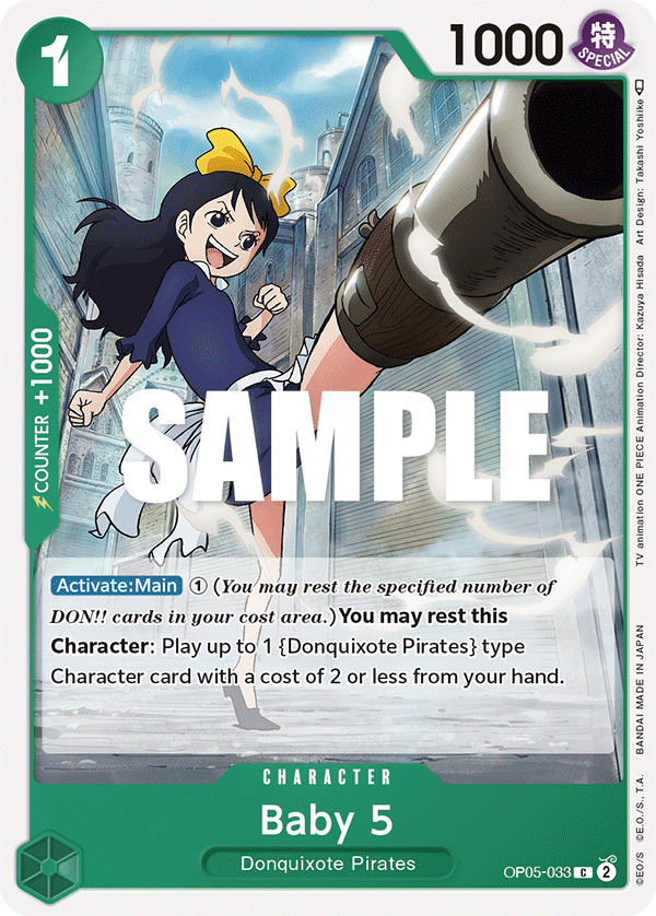 Carte Baby 5 OP05-033 Common — One Piece TCG OP-05 Awakening of the New Era (Bandai)