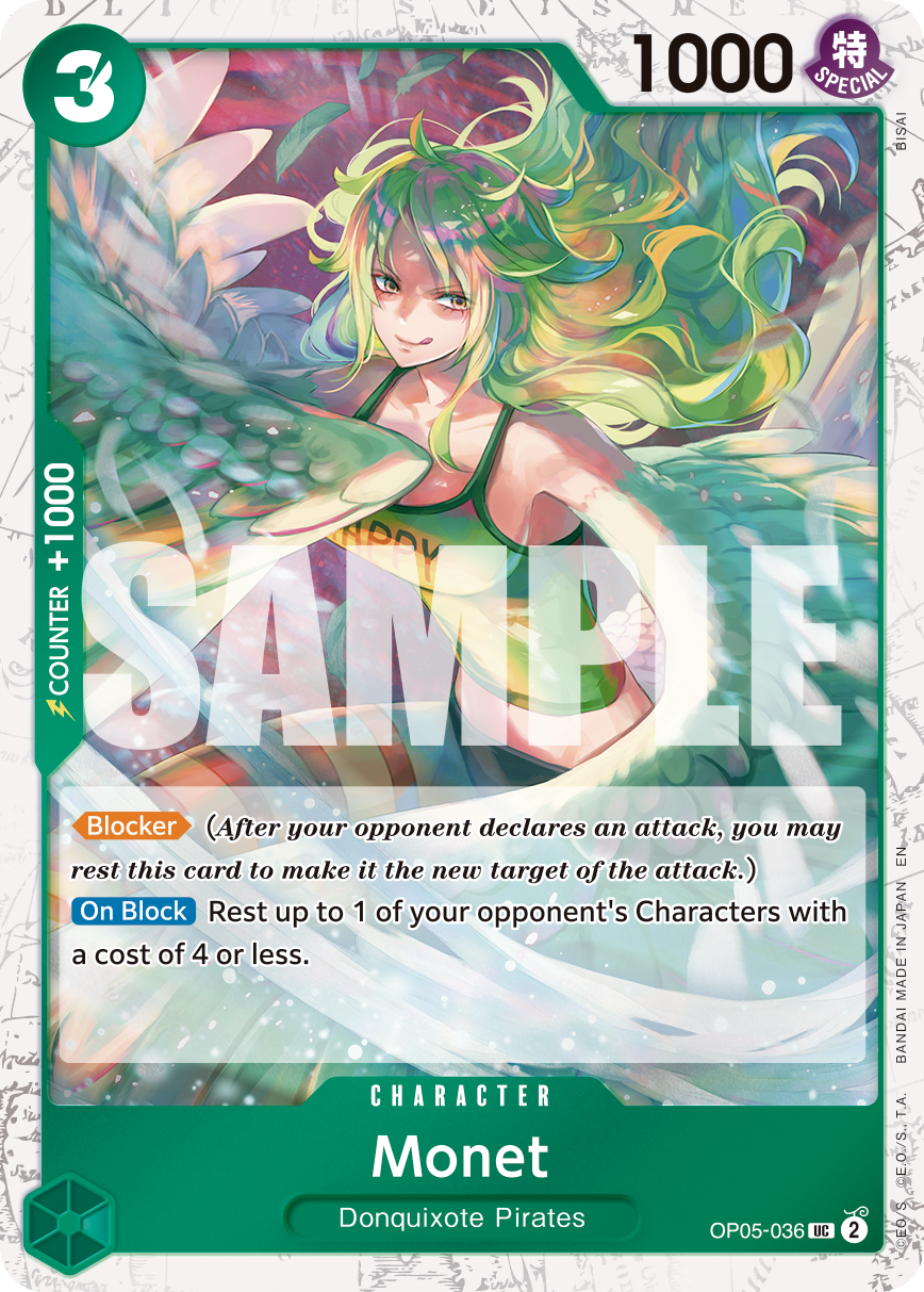Carte Monet OP05-036_p2 Uncommon Alt Art — One Piece TCG PRB-02 The Best Vol. 2 (Bandai)