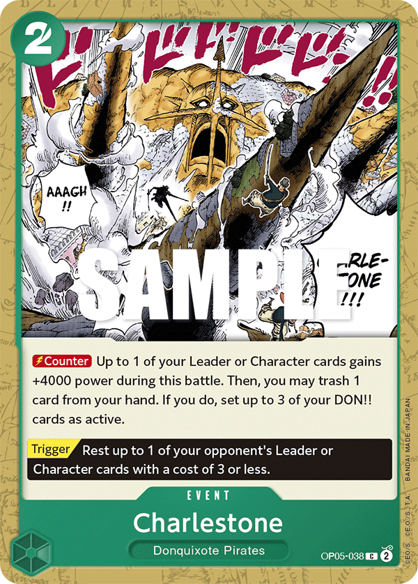 Carte Charlestone OP05-038 Common — One Piece TCG OP-05 Awakening of the New Era (Bandai)