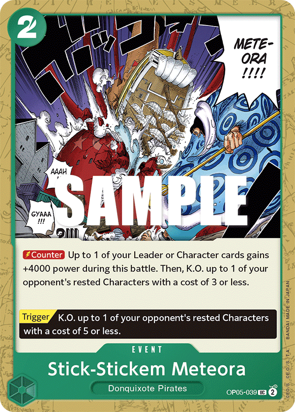 Carte Stick-Stickem Meteora OP05-039 Uncommon — One Piece TCG OP-05 Awakening of the New Era (Bandai)