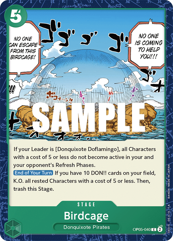 Carte Birdcage OP05-040 Common — One Piece TCG OP-05 Awakening of the New Era (Bandai)