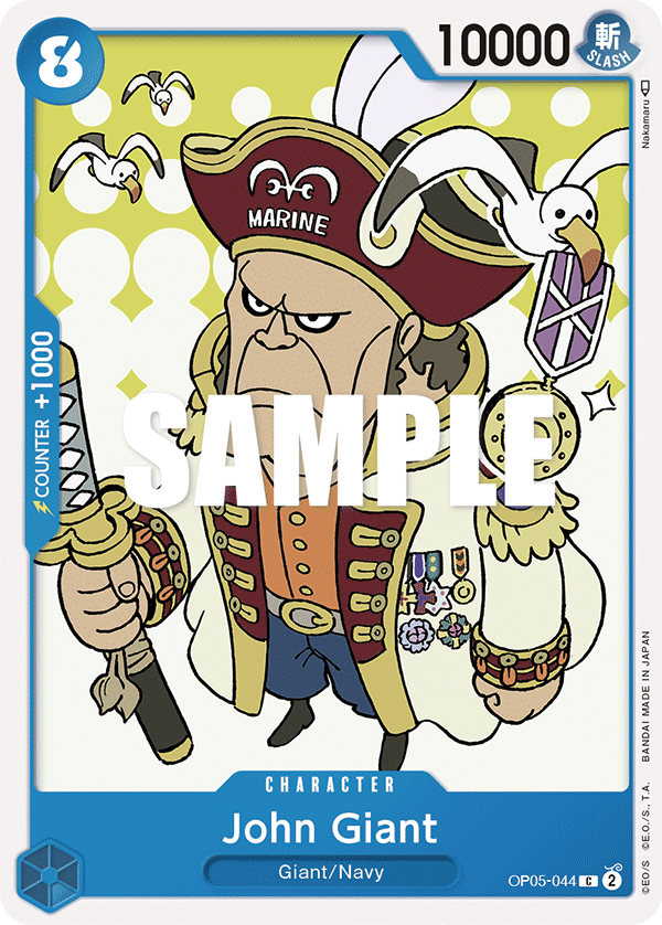 Carte John Giant OP05-044 Common — One Piece TCG OP-05 Awakening of the New Era (Bandai)