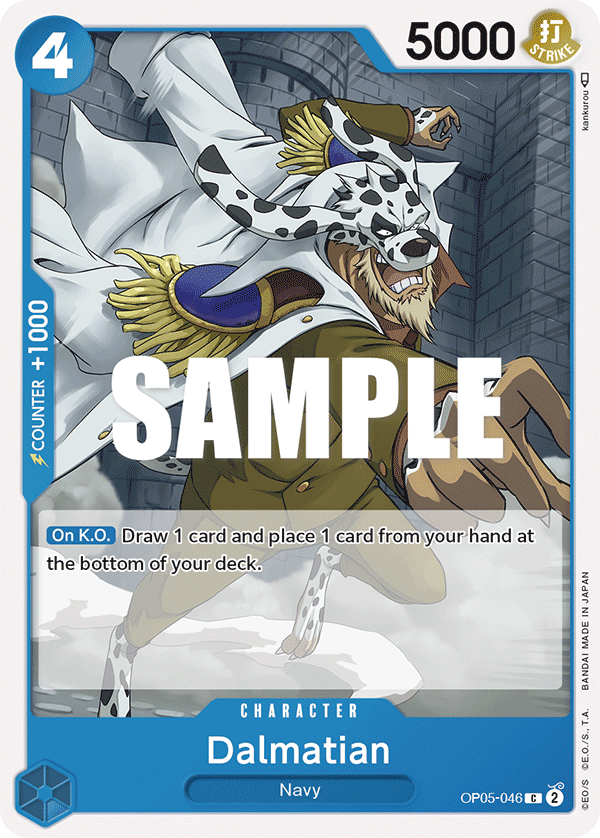 Carte Dalmatian OP05-046 Common — One Piece TCG OP-05 Awakening of the New Era (Bandai)